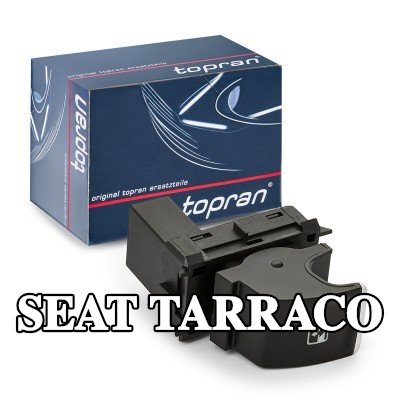 TOPRAN مفتاح نافذة باب السيارة, حافة مطلية بالكروم — SEAT Tarraco
