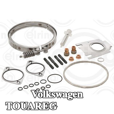 ELRING مجموعة التثبيت, الشاحن مع الحشيات/الأختام, مع مسامير/براغي — Volkswagen Touareg