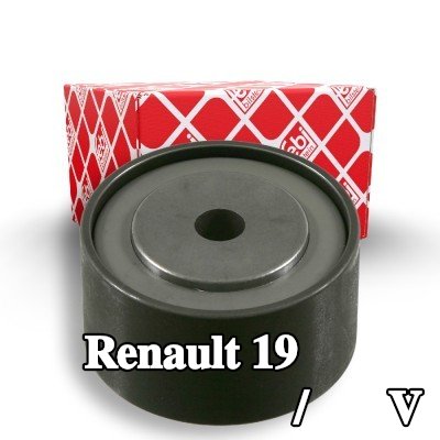FEBI BILSTEIN بكرة الانحراف/التوجيه, V-ribbed belt Outer Diameter: 50mm — Renault 19