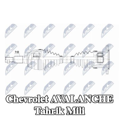 NTY Tahrik mili Ön Aks Sol, Ön Aks Sağ, 584mm — Chevrolet Avalanche