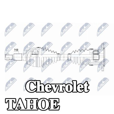 NTY عمود الدفع المحور الأمامي الأيسر, المحور الأمامي الأيمن, 584mm — Chevrolet Tahoe