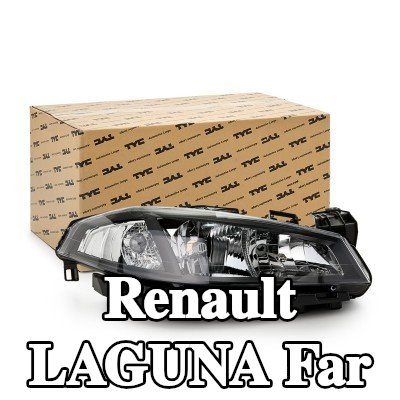 TYC Far Sağ, H1, H7, elektrik motoru olmadan — 2002 Renault Laguna