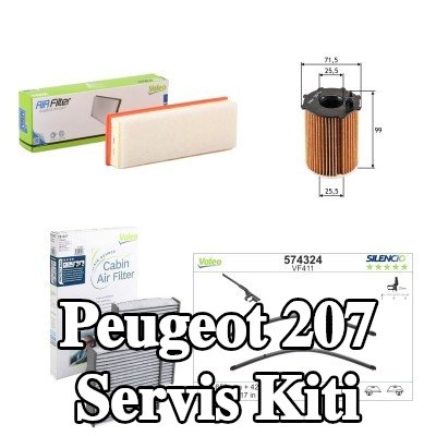 VALEO Servis kiti SILENCIO — Peugeot 207