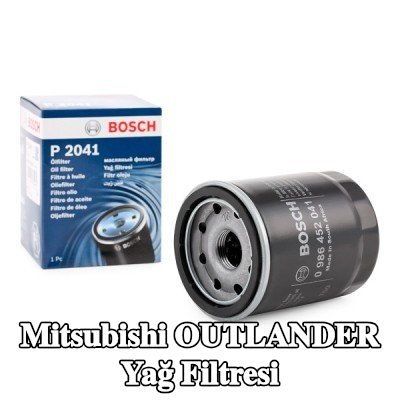 BOSCH Tek çek valflı yağ filtresi — Mitsubishi Outlander