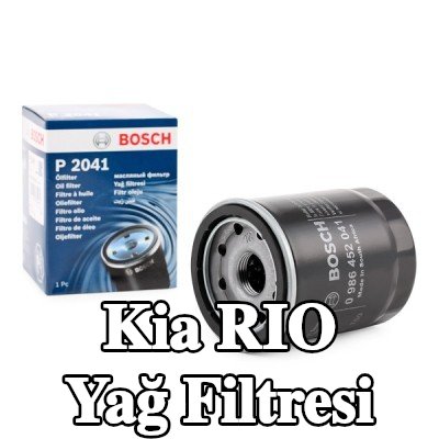 BOSCH Tek çek valflı yağ filtresi — 2003 Kia Rio