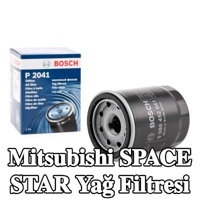 BOSCH Tek çek valflı yağ filtresi — Mitsubishi Space Star