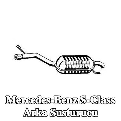 VEGAZ Arka susturucu Sol Arka, 1000mm — Mercedes-Benz S-Class