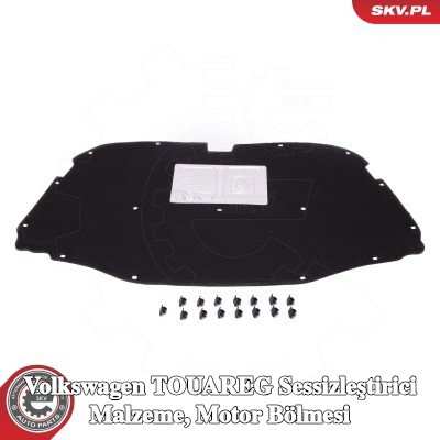 ESEN SKV Sessizleştirici malzeme, motor bölmesi — 2002 Volkswagen Touareg