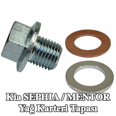 METZGER Yağ karteri tapası M14x1, 5, conta halkalı — Kia Sephia / Mentor
