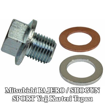 METZGER Yağ karteri tapası M14x1, 5, conta halkalı — Mitsubishi Pajero / Shogun Sport
