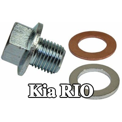 METZGER سدادة حوض الزيت M14x1, 5, مع حلقات مانعة للتسرب — Kia Rio