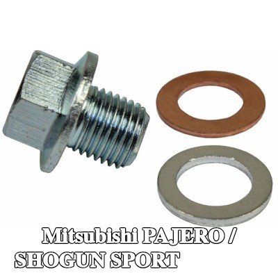 METZGER سدادة حوض الزيت M14x1, 5, مع حلقات مانعة للتسرب — Mitsubishi Pajero / Shogun Sport