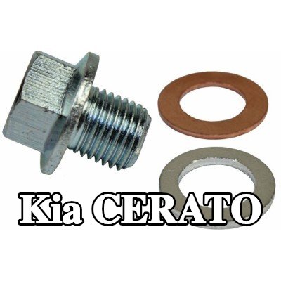 METZGER سدادة حوض الزيت M14x1, 5, مع حلقات مانعة للتسرب — Kia Cerato