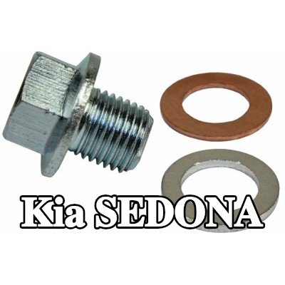 METZGER سدادة حوض الزيت M14x1, 5, مع حلقات مانعة للتسرب — Kia Sedona