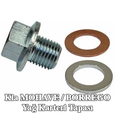 METZGER Yağ karteri tapası M14x1, 5, conta halkalı — Kia Mohave / Borrego