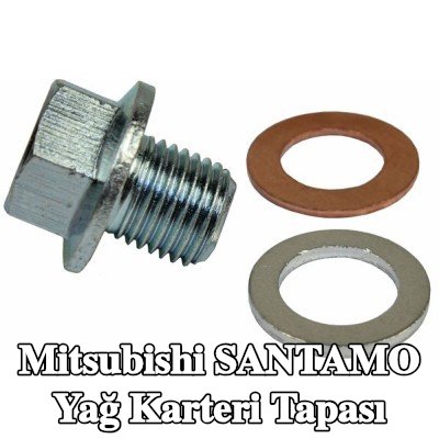 METZGER Yağ karteri tapası M14x1, 5, conta halkalı — Mitsubishi Santamo