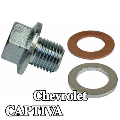 METZGER سدادة حوض الزيت M14x1, 5, مع حلقات مانعة للتسرب — Chevrolet Captiva