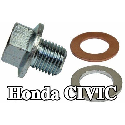 METZGER سدادة حوض الزيت M14x1, 5, مع حلقات مانعة للتسرب — Honda Civic