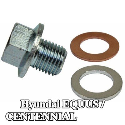 METZGER سدادة حوض الزيت M14x1, 5, مع حلقات مانعة للتسرب — Hyundai Equus / Centennial