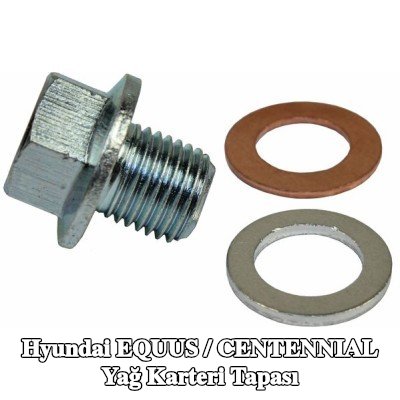METZGER Yağ karteri tapası M14x1, 5, conta halkalı — Hyundai Equus / Centennial