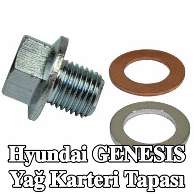 METZGER Yağ karteri tapası M14x1, 5, conta halkalı — Hyundai Genesis