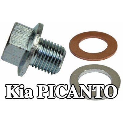 METZGER سدادة حوض الزيت M14x1, 5, مع حلقات مانعة للتسرب — Kia Picanto
