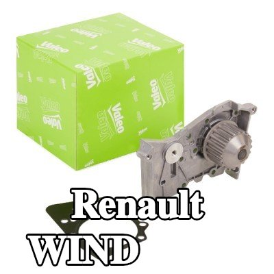 VALEO مضخة مياه بدون غطاء, مع حشيات/مانعات تسرب — Renault Wind