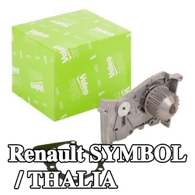 VALEO مضخة مياه بدون غطاء, مع حشيات/مانعات تسرب — 2012 Renault Symbol / Thalia