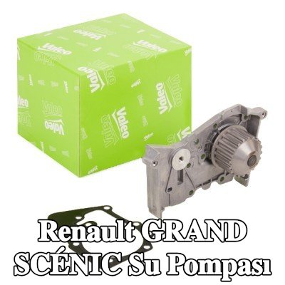 VALEO Kapaksız su pompası, conta/sızdırmazlık elemanları ile — 2004 Renault Grand Scénic