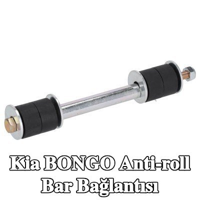 FEBI BILSTEIN Anti-roll bar bağlantısı 190mm, Çelik, lastik yastıklı, somunlu, pullarla — 2002 Kia Bongo