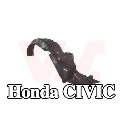 VAN WEZEL بطانة قوس العجلة - الجانب الأيمن الأمامي, بلاستيك — 1997 Honda Civic