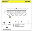 RIDEX Serpantin kayışı 1140, 0mm, Number of ribs: 5 — Chevrolet Lumina (2)