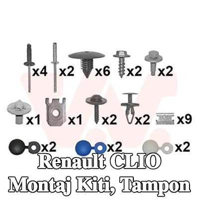 VAN WEZEL Montaj Kiti, tampon — 2002 Renault Clio