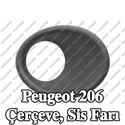 PRASCO Çerçeve, sis farı — Peugeot 206