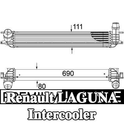 MAHLE Intercooler — Renault Laguna