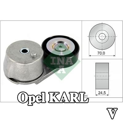 INA ذراع الموتر، الحزام المضلع على شكل V — Opel Karl
