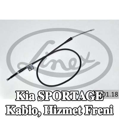 LINEX Kablo, hizmet freni — 2002 Kia Sportage