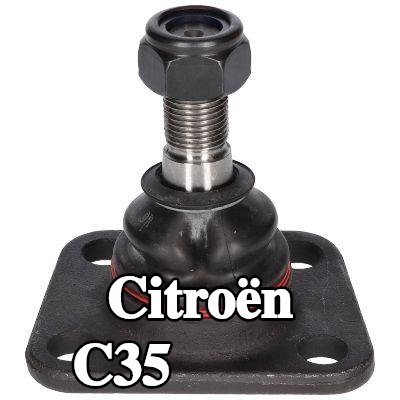 BIRTH مفصل كروي للمحور الأمامي الأيسر, المحور الأمامي الأيمن, السفلي, 17mm, مع برغي — Citroën C35