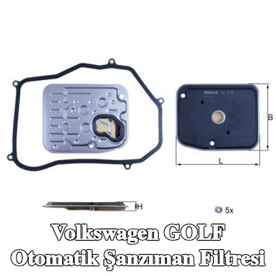 MAHLE Conta/sızdırmazlık elemanlı otomatik şanzıman filtresi — 2000 Volkswagen Golf