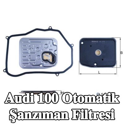MAHLE Conta/sızdırmazlık elemanlı otomatik şanzıman filtresi — Audi 100