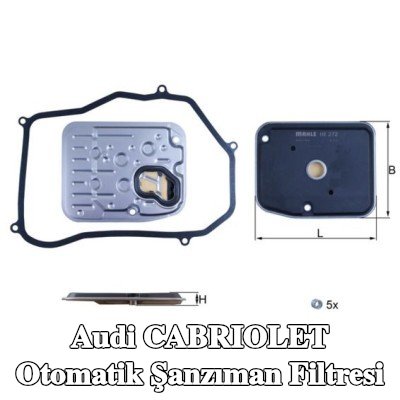 MAHLE Conta/sızdırmazlık elemanlı otomatik şanzıman filtresi — Audi Cabriolet