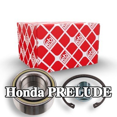 FEBI BILSTEIN طقم محمل العجلة مع حلقة التثبيت, مع صمولة المحور — Honda Prelude