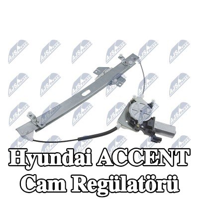 NTY Cam regülatörü Sağ Ön, Elektrikli, elektrik motorlu — 2008 Hyundai Accent