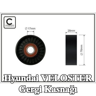 CAFFARO Gergi kasnağı Dış Çap: 76mm — Hyundai Veloster
