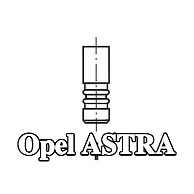 FRECCIA صمام السحب ساق الصمام المطلي بالنيتريد — 2020 Opel Astra