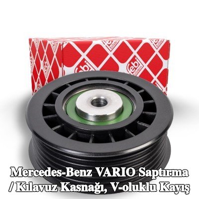 FEBI BILSTEIN Saptırma / kılavuz kasnağı, V-ribbed belt Outer Diameter: 75mm — 2000 Mercedes-Benz Vario