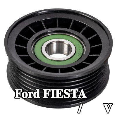 FEBI BILSTEIN بكرة الانحراف/التوجيه, V-ribbed belt Outer Diameter: 72mm — Ford Fiesta