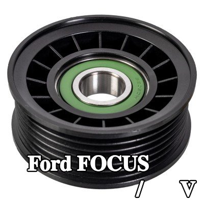 FEBI BILSTEIN بكرة الانحراف/التوجيه, V-ribbed belt Outer Diameter: 72mm — Ford Focus