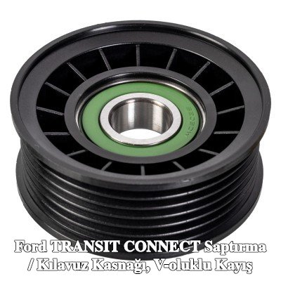 FEBI BILSTEIN Saptırma / kılavuz kasnağı, V-ribbed belt Outer Diameter: 72mm — Ford Transit Connect
