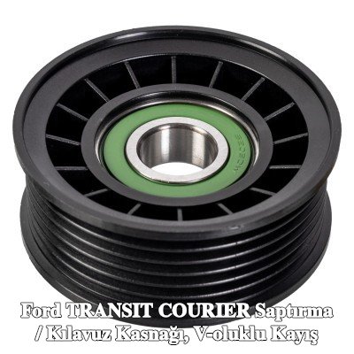 FEBI BILSTEIN Saptırma / kılavuz kasnağı, V-ribbed belt Outer Diameter: 72mm — Ford Transit Courier
